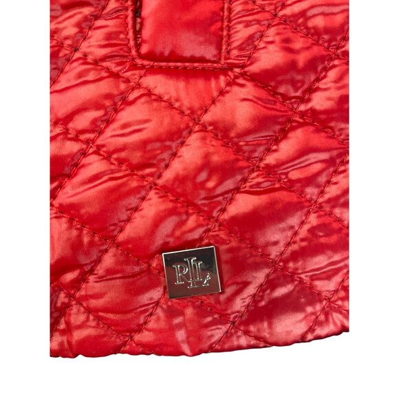 Lauren Ralph Lauren Womens Black Red Diamond Quilted Zip Fleece Jacket Sz 3X SKU - Picture 6 of 16